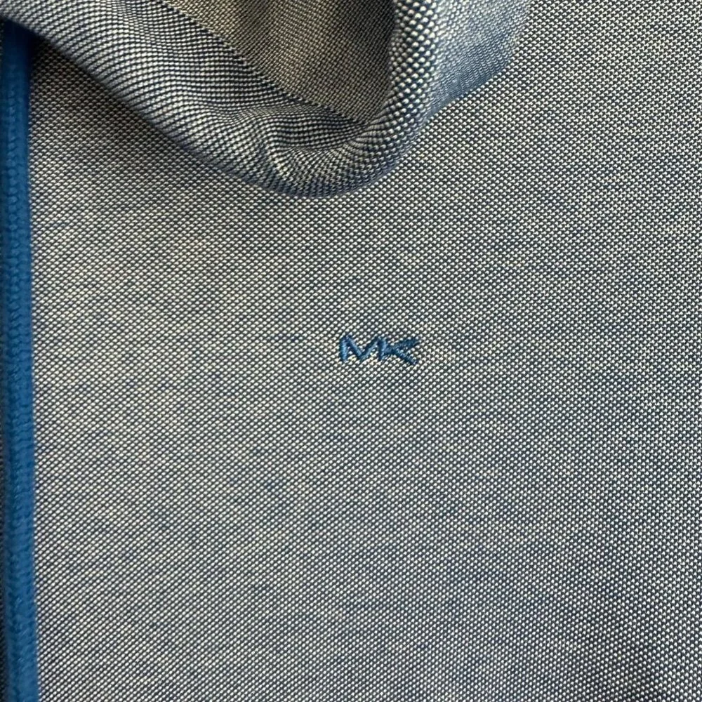 Michael Kors Blue Men's Hoodie with Kangaroo Pouch Size Small Preppy Old Money - Picture 3 of 10